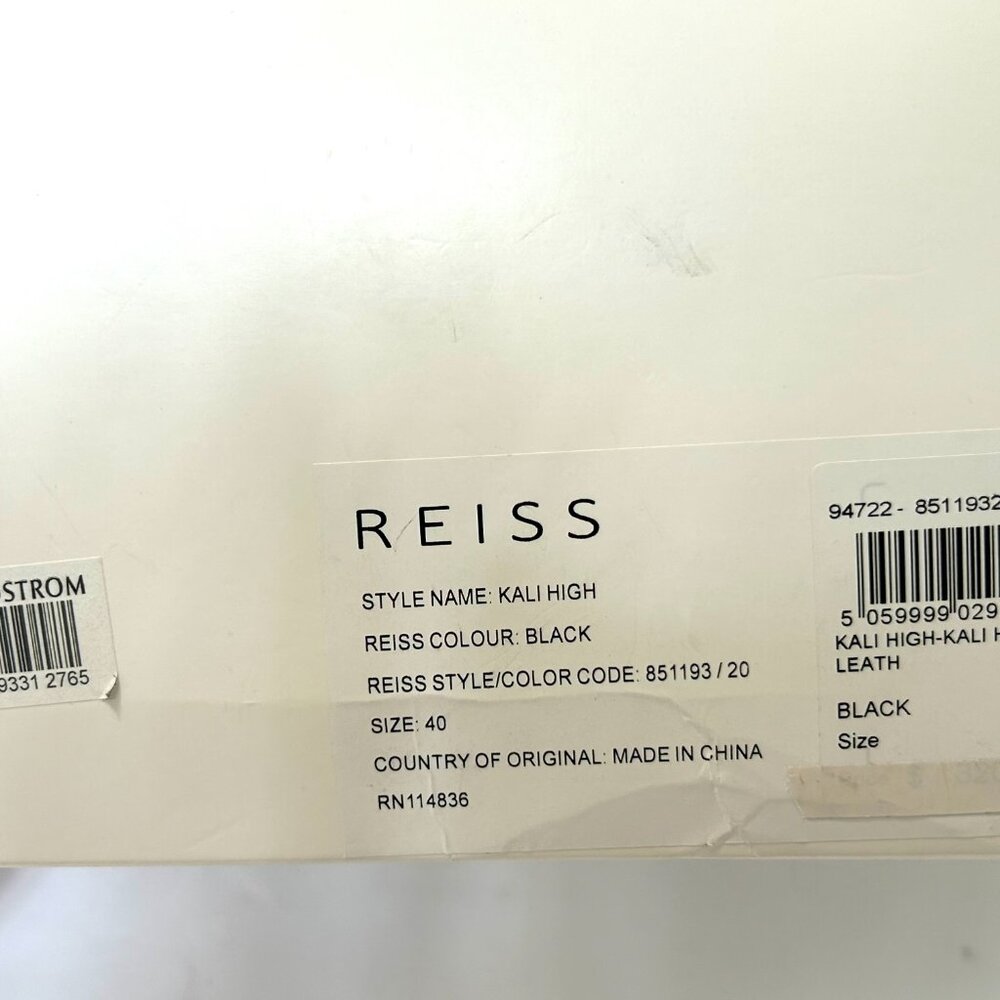 New REISS Kali Black Strappy Wrap Sandals Heels Eu 40 US 10 but Fits 9.5 - Picture 10 of 11